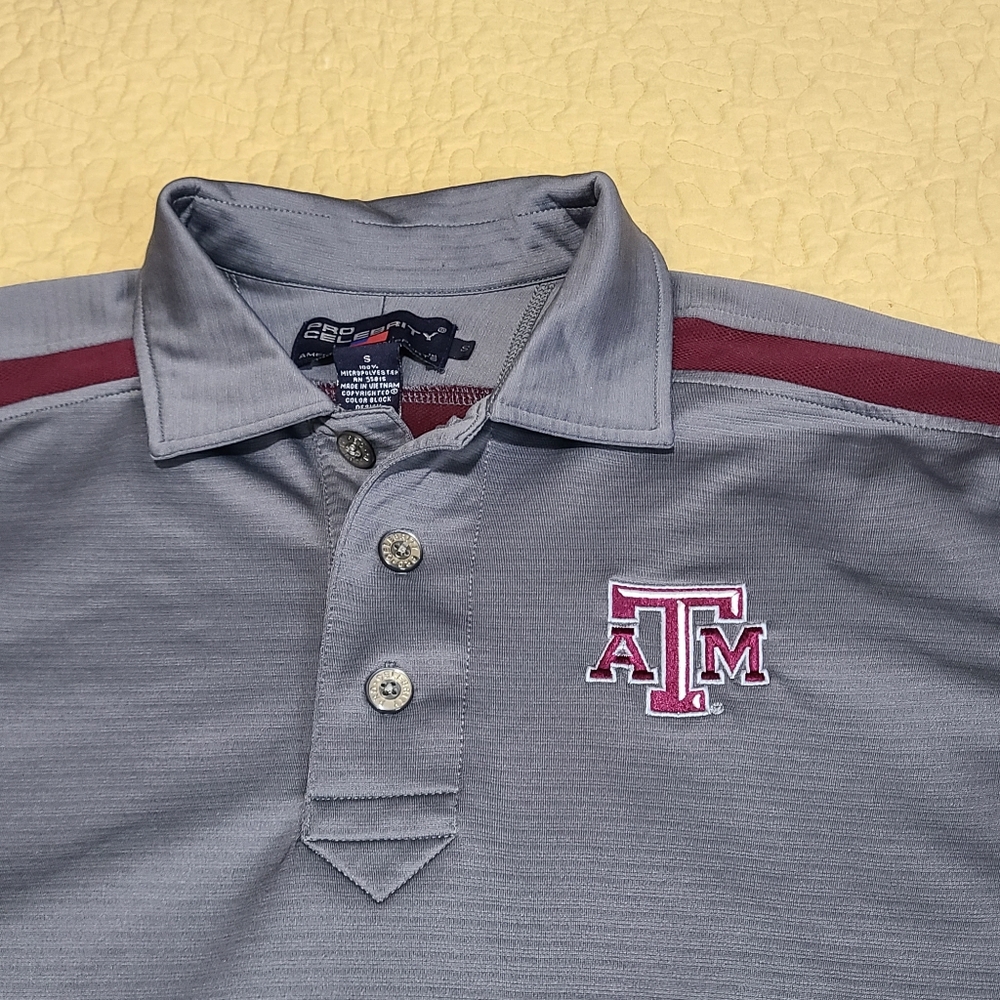 Texas A&M University polo shirt size S